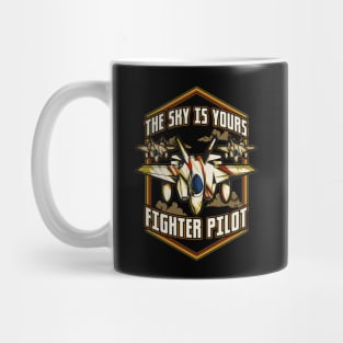 The Sky Is Yours Fighter Pilot Mug